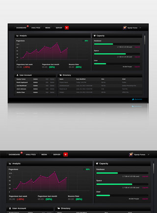 网站数据化可视化系统后台设计图片