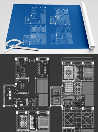 大面积空间户型设计2021年办公空间户型图设计模板