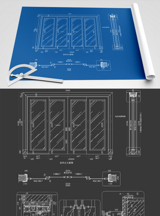门png2021年cad楼梯移门元素设计模板