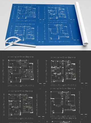 别墅设计图别墅全案设计图全套CAD图纸施工图模板