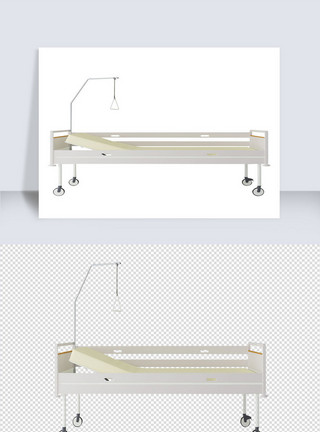 躺病床2020年米色医院用急救病床模型模板