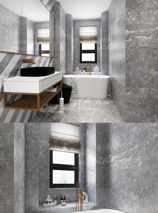 卫浴家装北欧家装家居卫生间空间设计模板