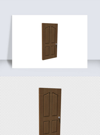 木门装修立体房门窗户su模型模板