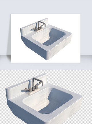 卫浴装修水池卫浴建模SU模型SU矢量图装修矢量图模板