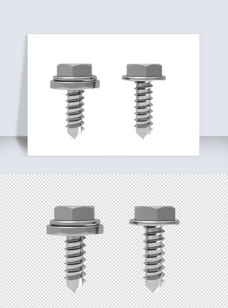螺丝钉素材螺丝钉单体模型设计模板