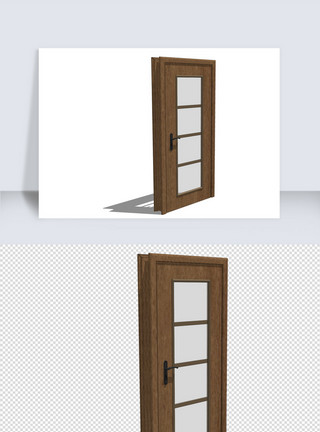 室内门图片SU门su模型建模与渲染图SU模型模板