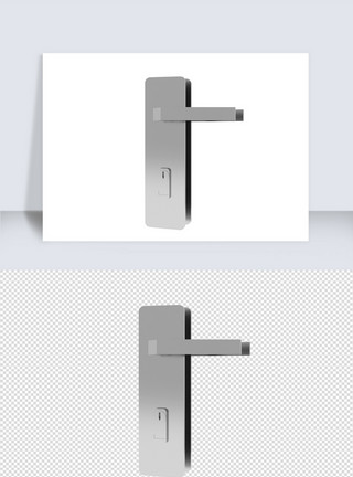 固定门锁五金零件门把手门锁设计模板