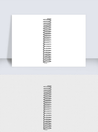 袋装弹簧五金零件弹簧单体设计模板