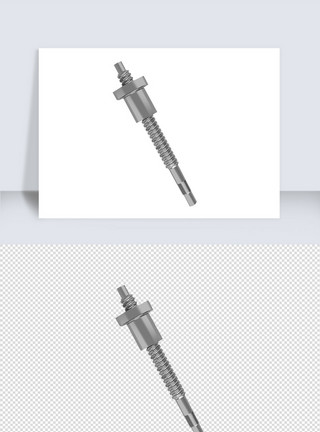 螺丝素材五金零件螺丝单体设计模板