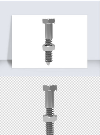 螺丝零件2021年五金零件螺丝单体设计模板