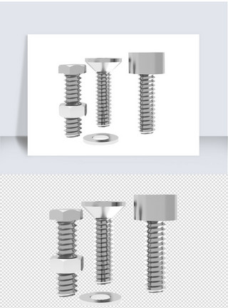 螺丝素材2021年五金零件螺丝单体设计模板