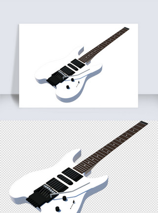 吉他室内素材SU模型草图大师矢量图吉他音乐素材模板