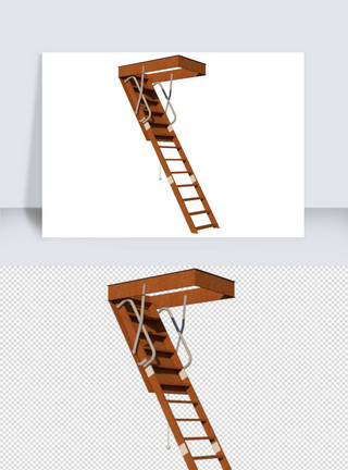 楼梯矢量草图大师SU模型矢量文件原创阶梯素材模板