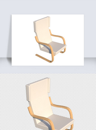 椅子矢量草图大师SU模型矢量文件原创椅子素材模板