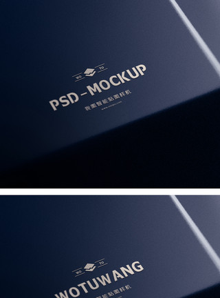 ps键盘高端定制产品立体质感品牌logo样机模板