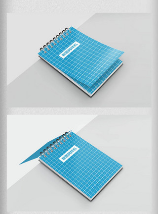 笔记本封面笔记本内页高档笔记本样机模板