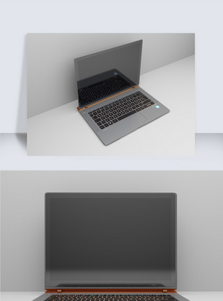 电脑立体素材立体高清笔记本电脑建模模板