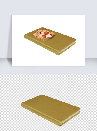 笔记本封面笔记本内页金色本子一键置换样机模板
