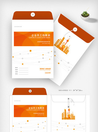 实用文档档案袋原创vi包装设计模板