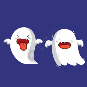 扁平化鬼节幽灵卡通幽灵GIF高清图片