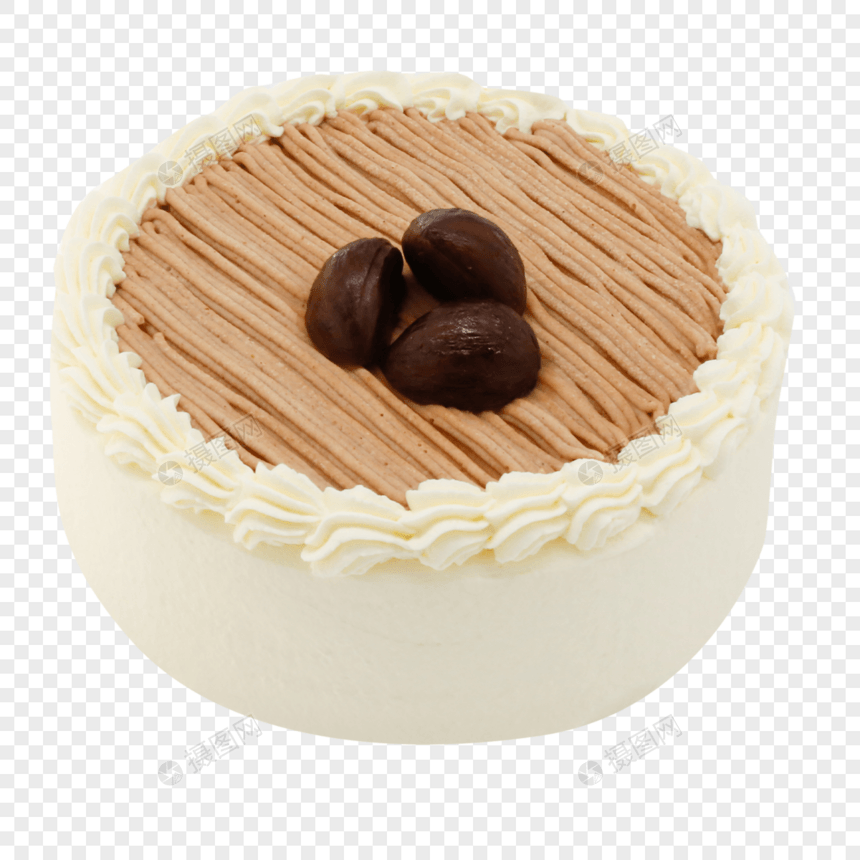 榛子奶油蛋糕图片