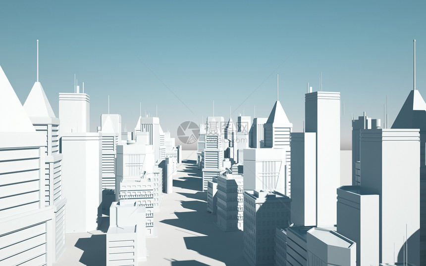 3D城市背景图片