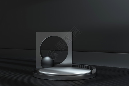 黑色扬声器深色质感电商背景设计图片