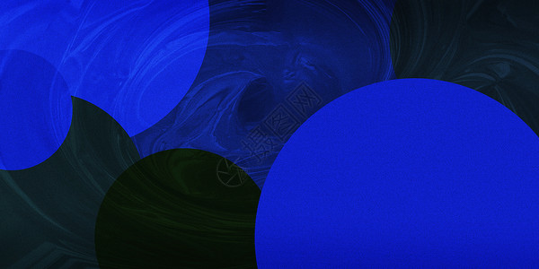 潮流酸性几何克莱因蓝设计图片