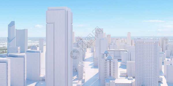 北京观光塔3D城市场景设计图片