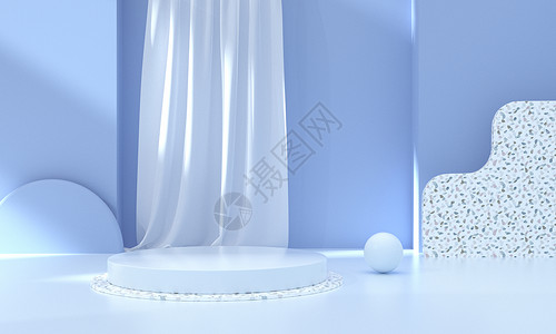 浴巾详情页立体光影电商背景设计图片