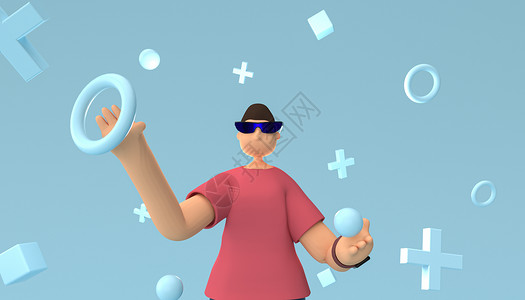 VR娱乐3D卡通场景设计图片