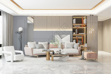 白家具现代客厅设计设计图片