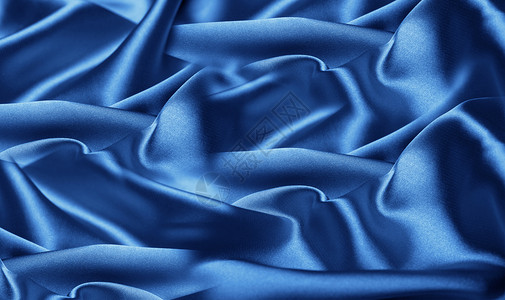 蓝色布料素材蓝色丝绸背景设计图片