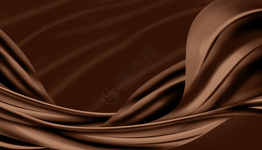 咖啡色素材丝绸背景设计图片