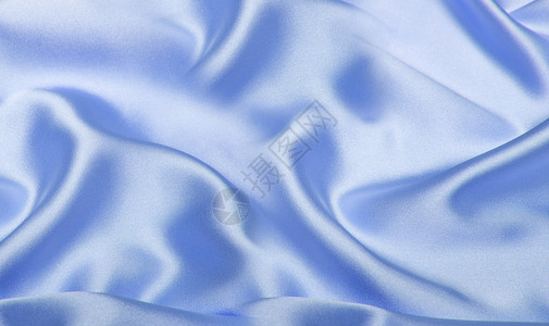 白丝绸淡蓝色丝绸背景设计图片