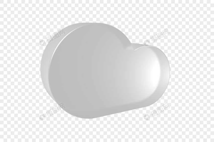 灰色质感毛玻璃风云朵图片