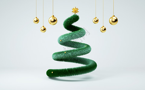 创意圣诞树圣诞电商海报高清图片
