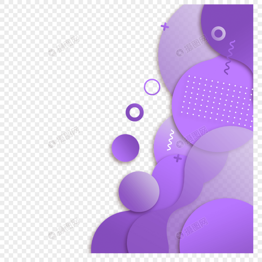 抽象流体sns紫色边框图片