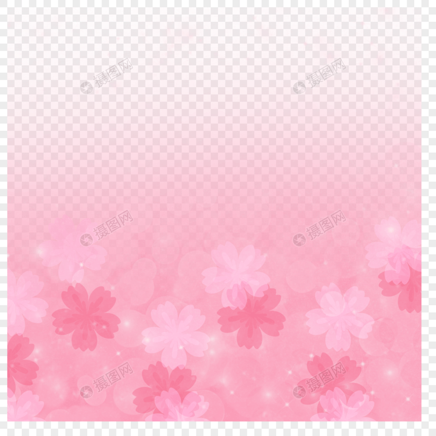 春天光效花卉粉色背景图片