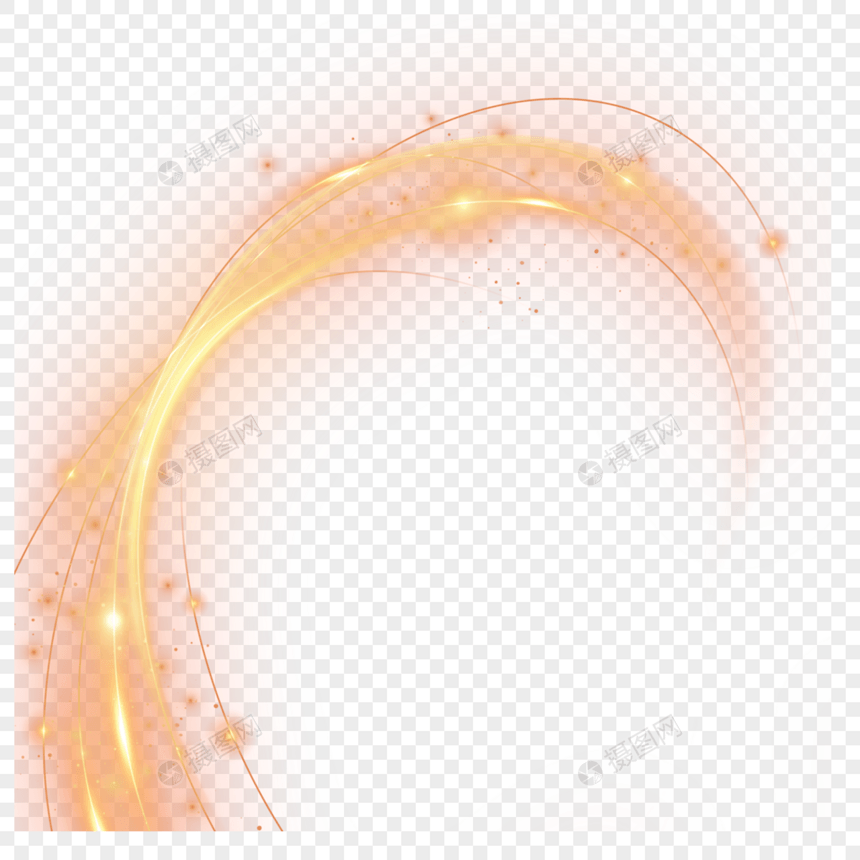 橙色抽象光效样式图片