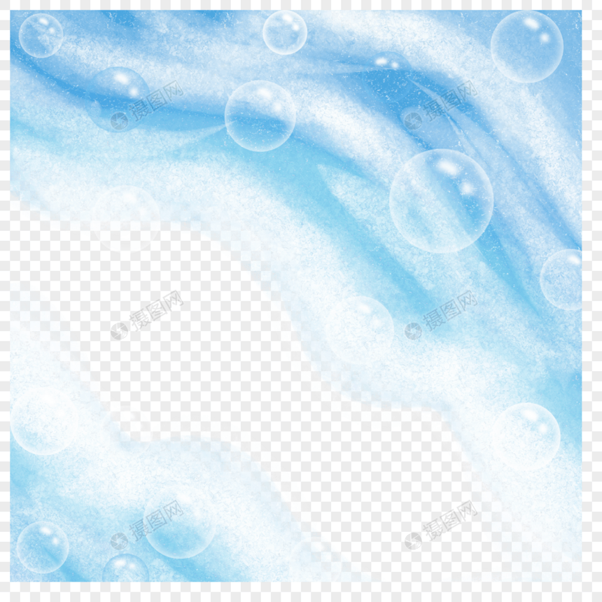 干净的泡沫沙滩海浪蓝色白色泡泡图片