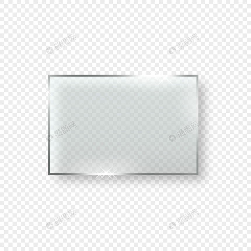 矩形透明平面玻璃图片