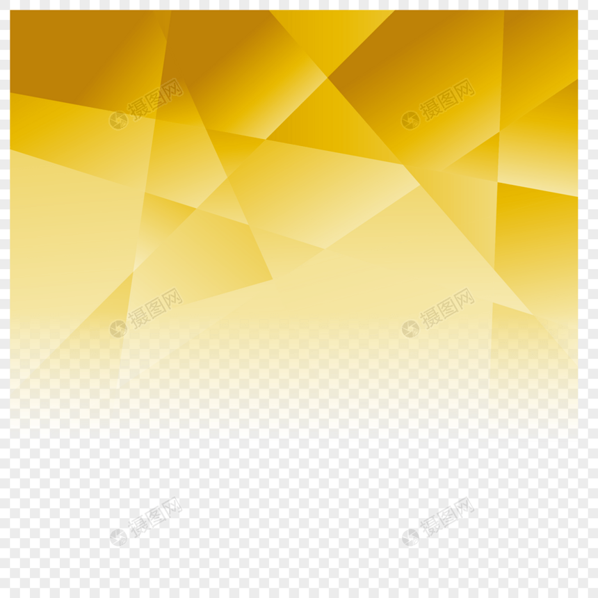 渐变黄色三角形几何图片