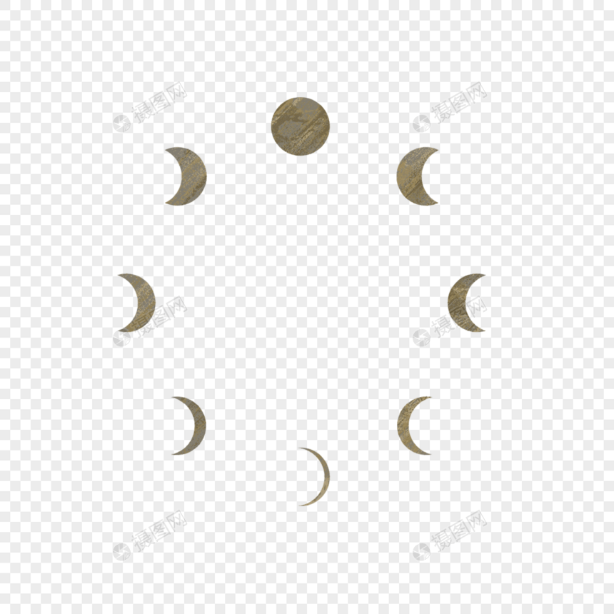 波西米亚装饰月相图片