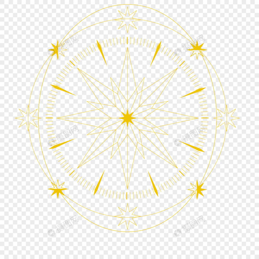 抽象星星塔罗牌符号图片