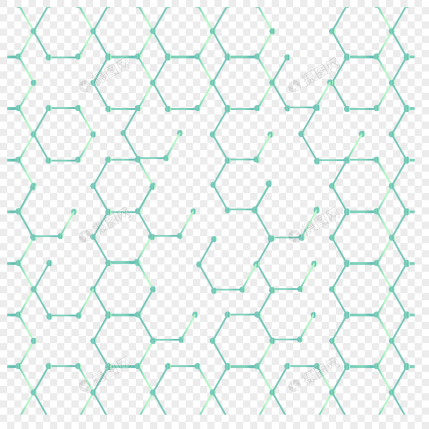 绿色蜂窝网络图片