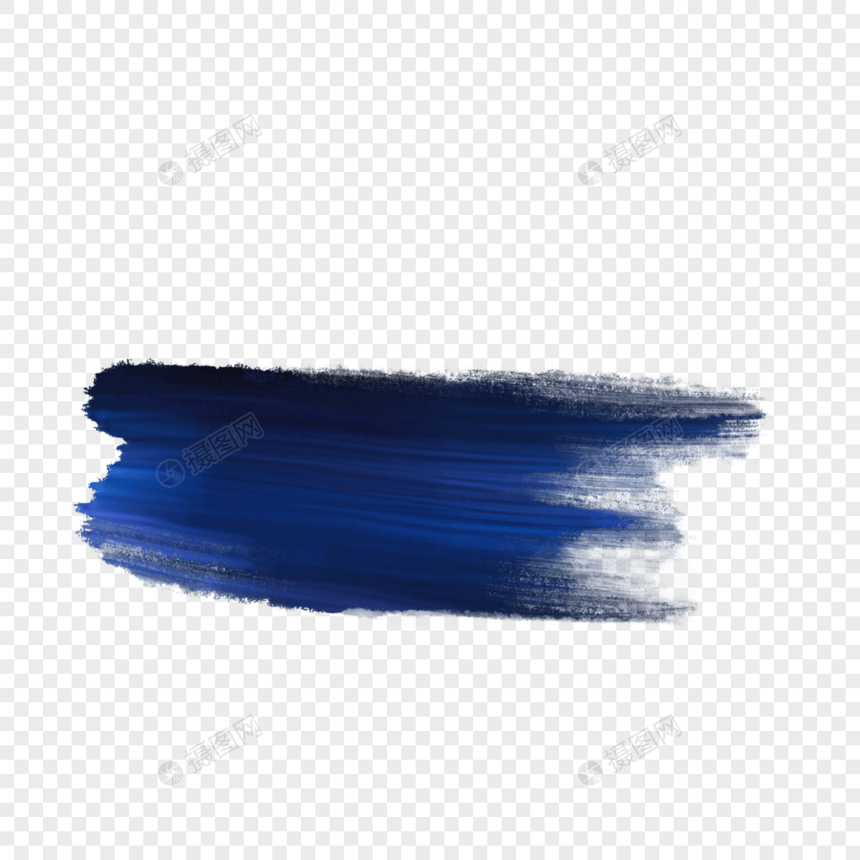深蓝色墨蓝色厚涂丙烯水彩画笔图片