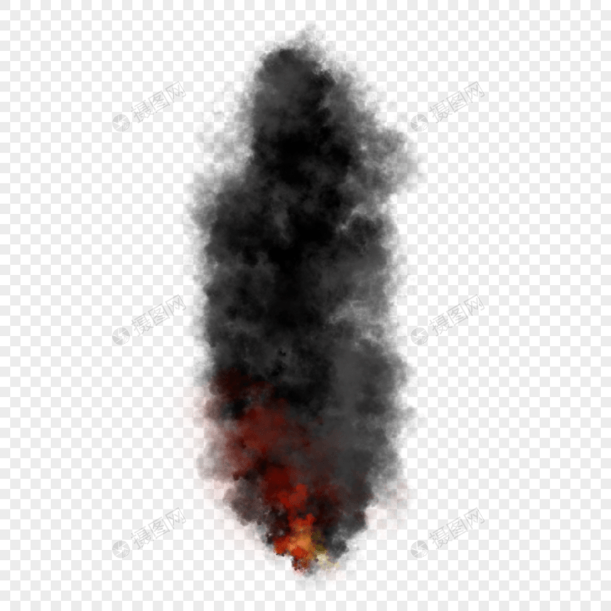 烟雾火灾抽象图片