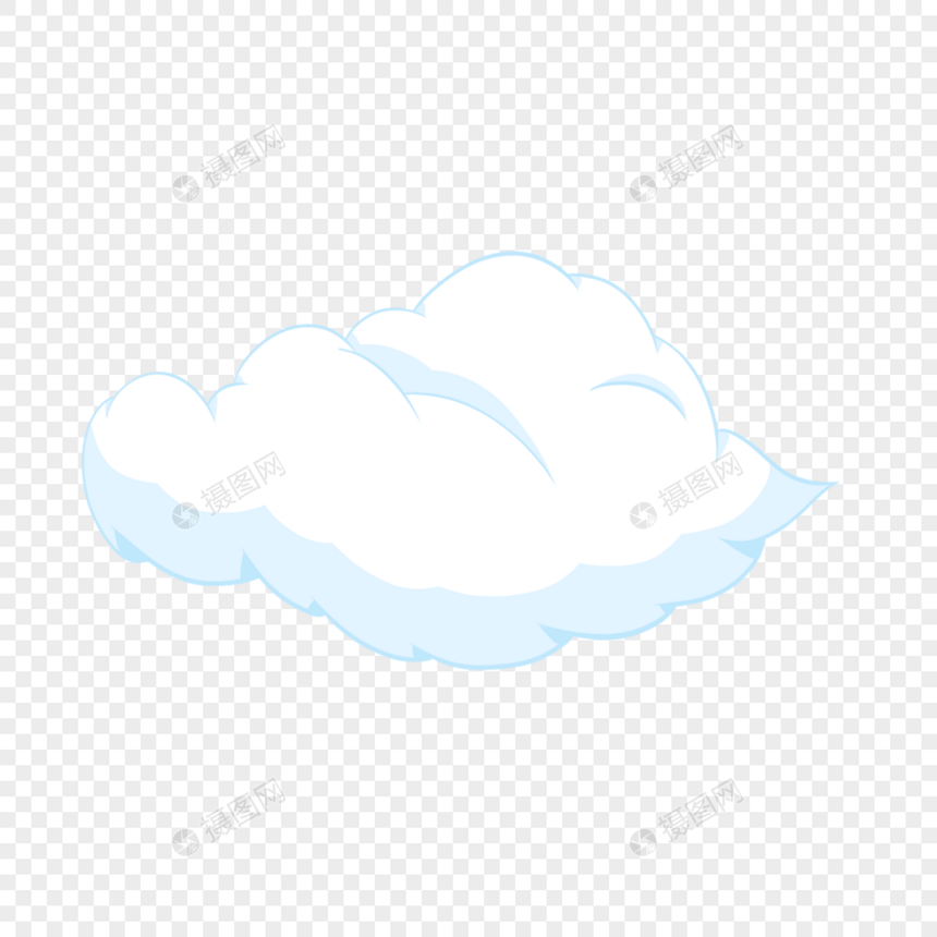 卡通云朵可爱蓬松白云图片