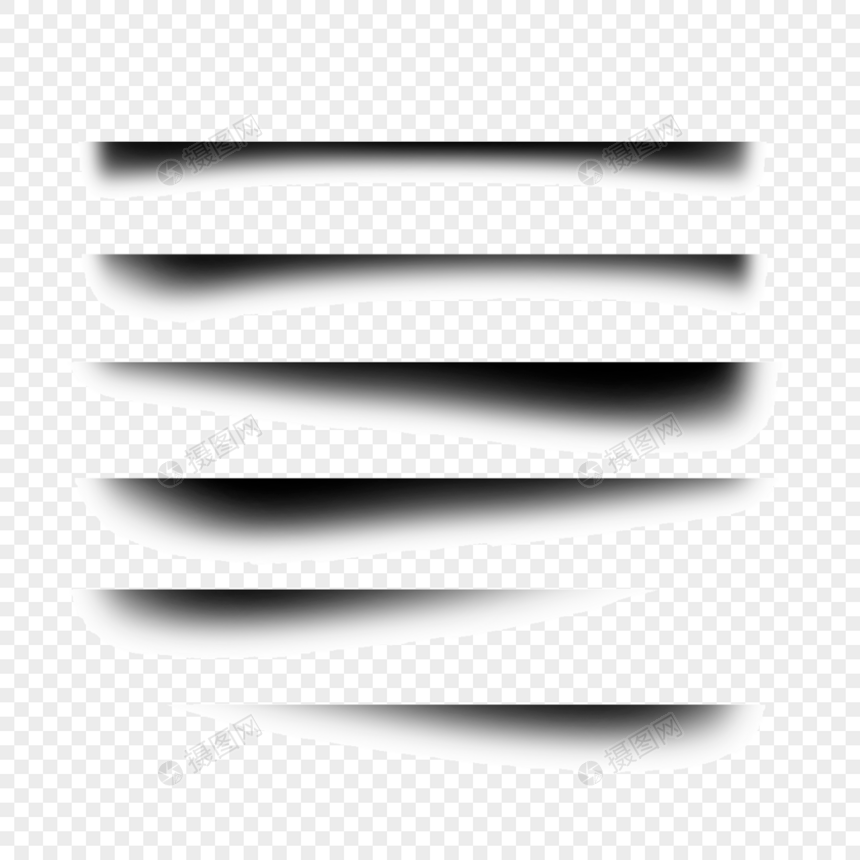 纸页阴影抽象装饰黑色投影效果图片